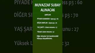 MUVAZZAF SUBAY ALINACAK memur subay asker keşfet [upl. by Odnalref]