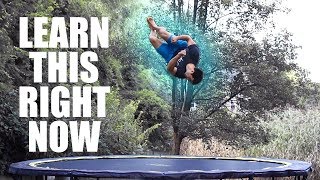 Cool Trampoline Flip You Can Learn ASAP [upl. by Lacombe]