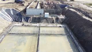 Wastewater Treatment Plant  MBBR Progress Video [upl. by Aerdnaxela]