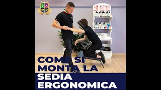 SEDIA ERGONOMICA PER MASSAGGIO COME SI MONTA [upl. by Anitsenre]