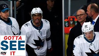 GOTTA SEE IT Evander Kane Shoves Ref And Gets Kicked Out Of Preseason Game [upl. by Landa]