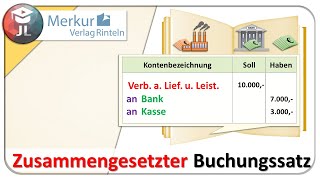 Einen zusammengesetzten Buchungssatz bilden [upl. by Whitaker]