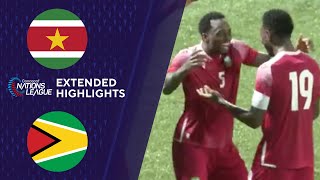 Suriname vs Guyana Extended Highlights  CONCACAF Nations League  CBS Sports [upl. by Reagen]