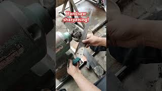 Handsaw sharpening minivlog hardwareshop lynbrebs hardwarebusiness vaciador hasaan [upl. by Kcim]