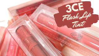 BIYW Review Chapter 261 3CE FLASH LIP TINT SWATCH amp REVIEW [upl. by Ylreveb]