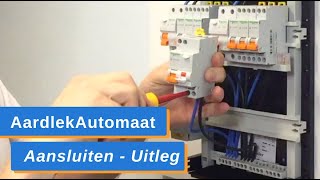 AardlekAutomaat Aansluiten en in de Groepenkast Monteren  Uitleg Zelf AardlekAutomaat Installeren [upl. by Terrie714]