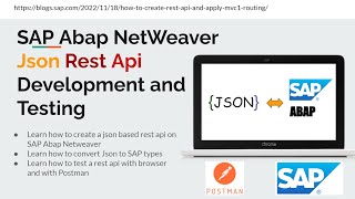 How To Create a Json Rest Api with SAP Abap [upl. by Acemaj]