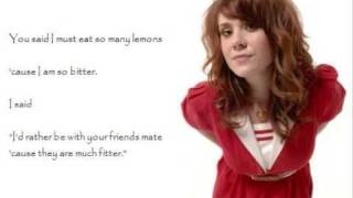 kate nash  foundations lyrics [upl. by Rehpotsirhk]