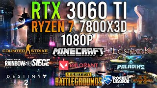 RTX 3060 Ti  RYZEN 7 7800X3D  Test In 10 Games at 1080p [upl. by Auqinehs]