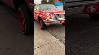 64 impala and 62 Impala hitting the scene 💥 lowriders hydraulics chevyimpala [upl. by Cohe919]