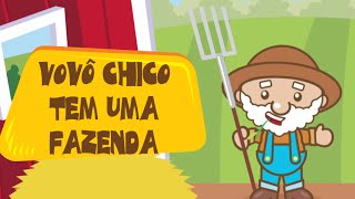 Vovô Chico Tem Uma Fazenda ia ia ô som animais da fazenda  Música Infantil Educativa  Animazoo [upl. by Sundstrom]