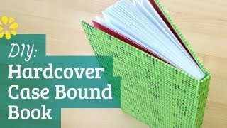 DIY Hardcover Book  Case Bookbinding Tutorial  Sea Lemon [upl. by Llerod303]