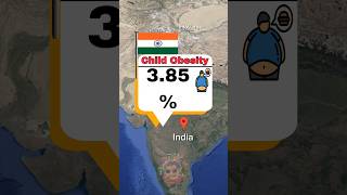 Countries Ranked By Child Obesity shorts [upl. by Onilecram]