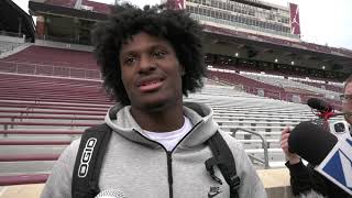 Oklahoma LB Sammy Omosigho post practice Bowl Prep 12132024 [upl. by Eiuqnimod]