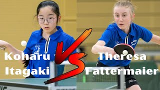 Koharu Itagaki vs Theresa Faltermaier I Bayerische Meisterschaften I Finale Mädchen 18 [upl. by Oicnaneb]