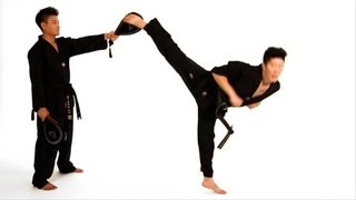 How to Do a Spinning Hook Kick  Taekwondo Training [upl. by Mosa]