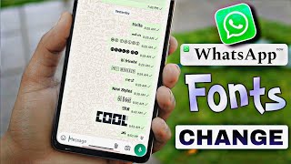 WhatsApp Font Change  Whatsapp font style kaise change kare  whatsapp font style trick [upl. by Nur]