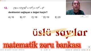 ÜSLÜ SAYILAR SORU ÇÖZÜMÜ KAREKÖK AYT TYT MATEMATİK ZORU BANKASI [upl. by Reece]