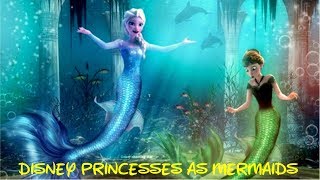 ♛ Frozen games ♛ Here Are All The Disney Princesses As Mermaids [upl. by Yeneffit194]