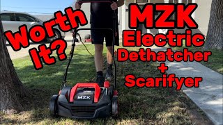 Revitalize Your Lawn with the MZK 15Inch 2in1 Electric Dethatcher amp Scarifier [upl. by Arted902]