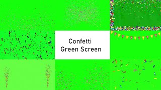 Confetti green screen video happy birthday confetti green screen confetti green screen confetti [upl. by Hector]