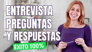 Preguntas con Respuestas para una Entrevista de Trabajo ✅ ¡Éxito [upl. by Tarsuss869]