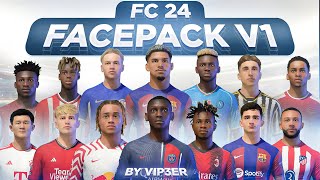 FC 24 FacePack V1 By ViP3eR For FIFA 22  Tutorial  TU17 [upl. by Nesyrb]