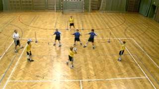 Basic Handball  Defensive Small Groups [upl. by Anyad742]