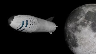 SpaceX BFR Moon Landing [upl. by Glyn]