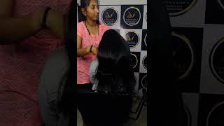 Smoothing shortvideo hairstyle reelsinstagram hair hairsmootheningandkeratintreatment [upl. by Averell]