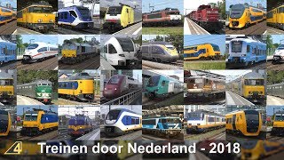 Treinen door Nederland in 2018 [upl. by Jessalyn]