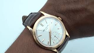 Patek Philippe 6119R001 Calatrava 39 mm 18K Rose Gold Silver Dial Leather Strap Complete Set 2021 [upl. by Oren]