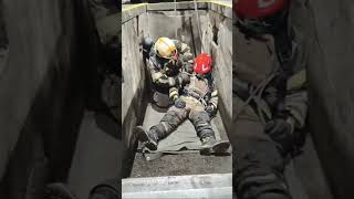 Fireman emergency lift …… fireworks shortvideo firefighting work firesafety [upl. by Htebyram600]