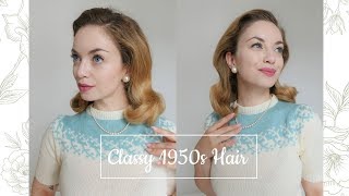 How to Vintage 1950s hair tutorial [upl. by Eskill202]