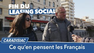 Microtrottoir  ce que pensent les Français de la fin du leasing social [upl. by Lenra35]