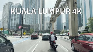 Driving Kuala Lumpur 4K  New York City of Malaysia [upl. by Ardnos]