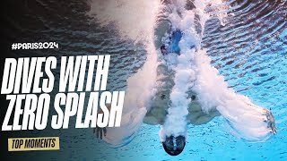 10 dives with ZERO splash at Paris2024  Top Moments [upl. by Carli]