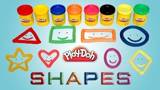 Learn Shapes Colors with PlayDoh  Videos For Children [upl. by Nirik]