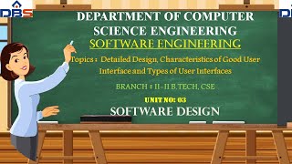 Characteristics Of Good User Interface and Types Of User Interfaces  CSE  Online Education  DBS [upl. by Sayed]