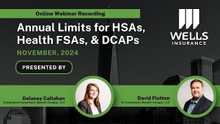 Annual Limits for HSAs Health FSAs amp DCAPs [upl. by Sherye]