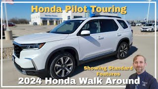 2024 Honda Pilot Touring Walkaround Standard Features unchanged from 2023 [upl. by Durrett279]