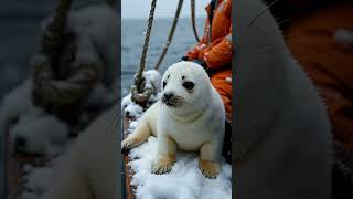 Loveliness is animal to be doted on cuteanimal seal arcticanimal [upl. by Airotciv]