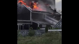 Surf Club Restaurant Goes Up In Flames [upl. by Gnas196]