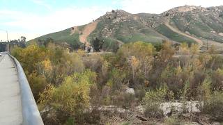 Riverside California Santa Ana River Jurupa Valley View To The South [upl. by Auqinal]