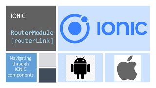 IONIC RouteModule and routerLink Moving thought IONIC components [upl. by Muriel360]