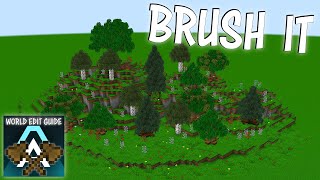 How to use Brushes in WorldEdit  Minecraft WorldEdit Guide Ep5 [upl. by Aiotal]