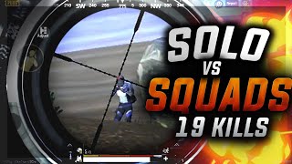 SOLO VS SQUADS  FPP RANK PUSH TOP 100  19 KILLS [upl. by Asilahs]