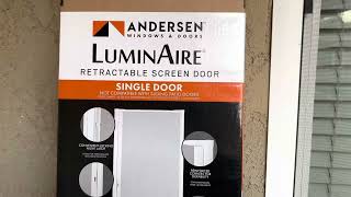 Andersen Luminaire Screen Door Review And Installation [upl. by Negeam]