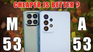 Samsung Galaxy M53 vs Samsung Galaxy M33 Speed Test and Camera Comparison [upl. by Eelydnarb]