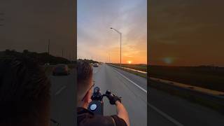 The Harley Davidson Iron 883 Sunset Ride The best motorcycle to ride this Fall [upl. by Odrarebe]